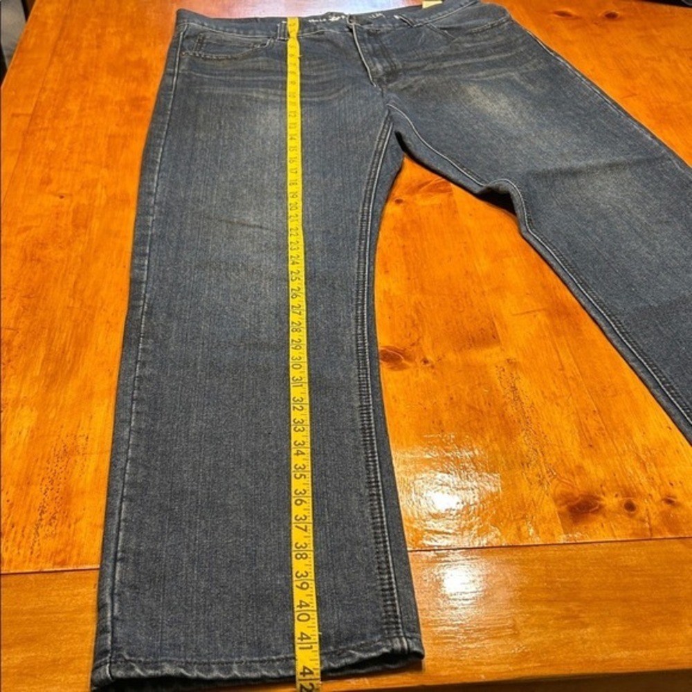 Beverly Hills Polo Club Mens Dark Wash Straight Leg Jeans 36x32 Blue Denim - Picture 4 of 8